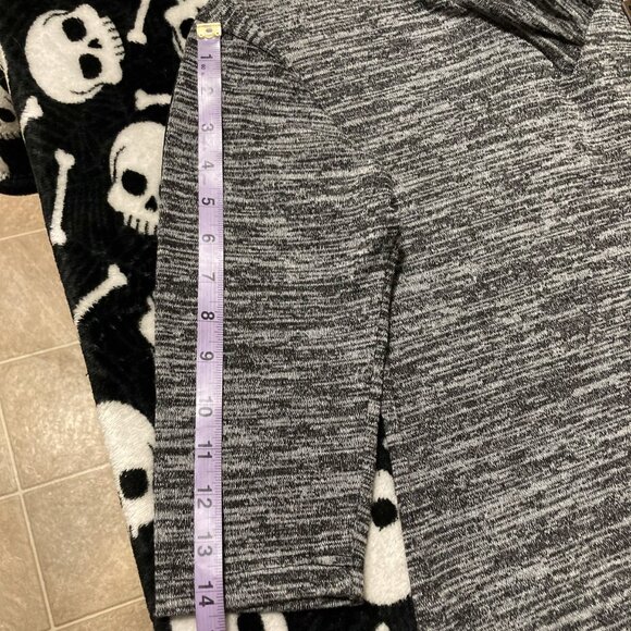 PAPA Heathered charcoal light grey cowl turtleneck top NWT MEDIUM LARGE sweater - Picture 10 of 14